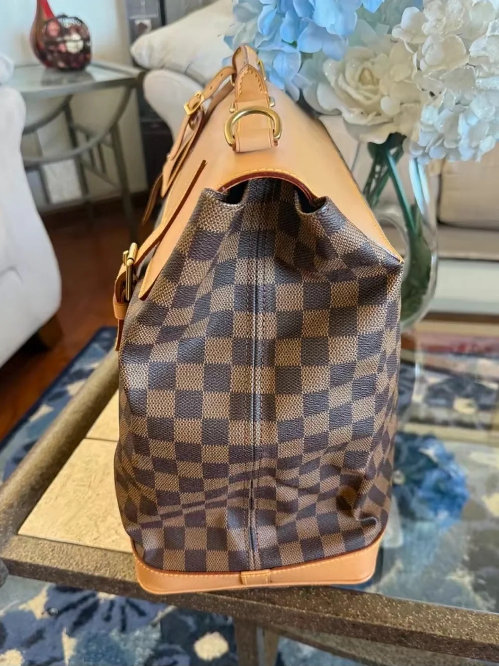 Louis Vuitton Brown Damier Ebene Canvas Clipper